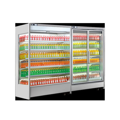 réfrigérateur d'affichage de Multideck de rideau aérien de la boisson 1000L