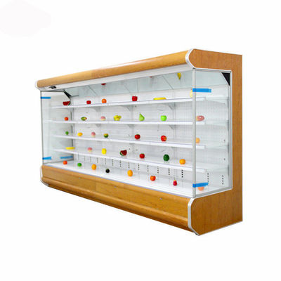Réfrigérateur ouvert de Multideck de fruit de supermarché refroidi par air